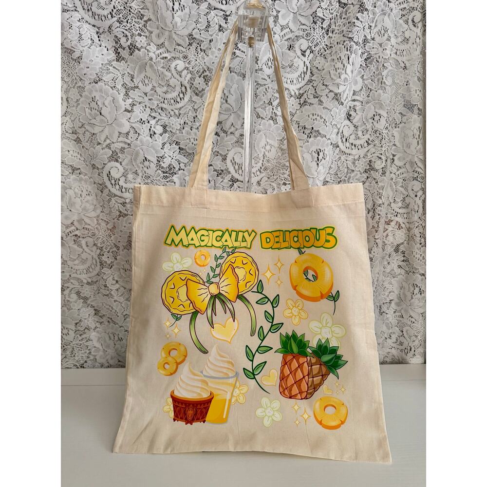 Disney Dole Whip Inspired Canvas Tote Bag Magically Delicious